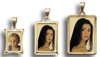 medalla foto rectangulares